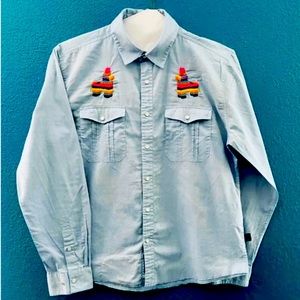RARE Howler Brothers Gaucho Snapshirt Piñatas Size M